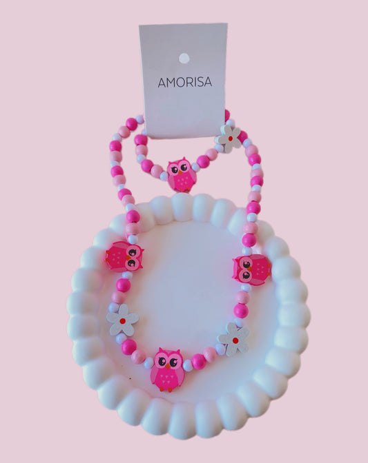 SET COLLAR + PULSERA BUHO