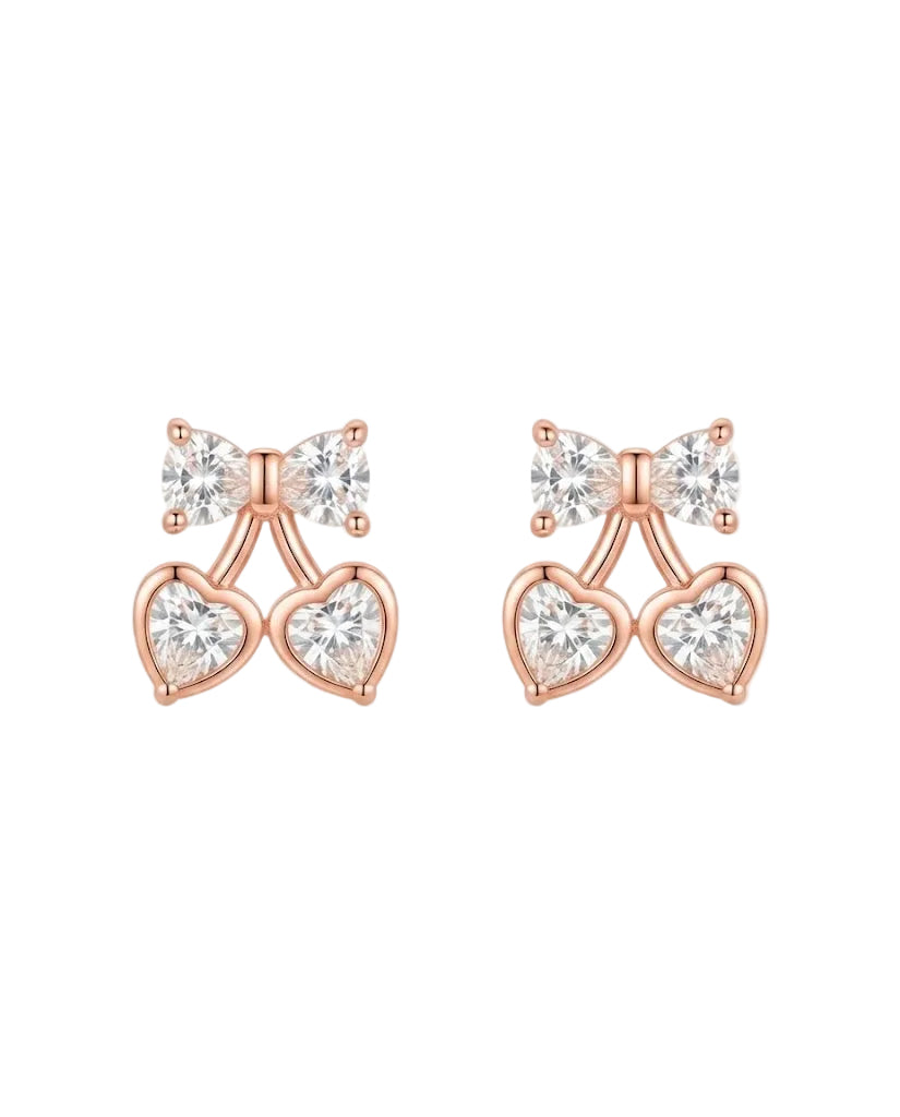 ARETES TOPO CEREZA
