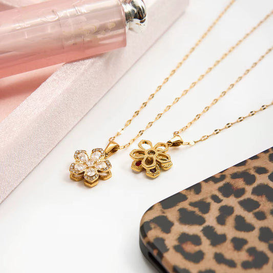 CADENA FLOR GIRATORIA