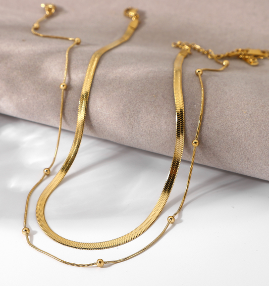 COLLAR DOBLE CUENTAS