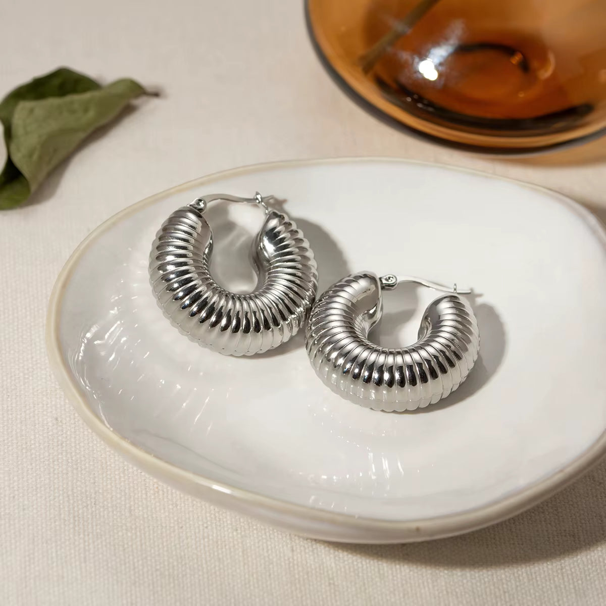 ARETES PLATED TRENDY