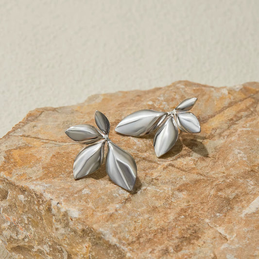 ARETES HOJA SILVER