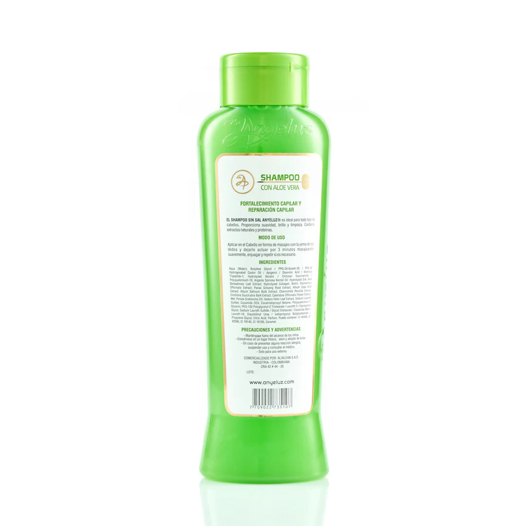SHAMPOO DE ALOE VERA ANYELUZ
