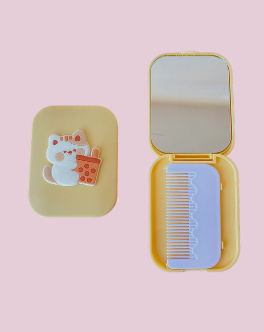 SET ESPEJO + PEINE COFFE