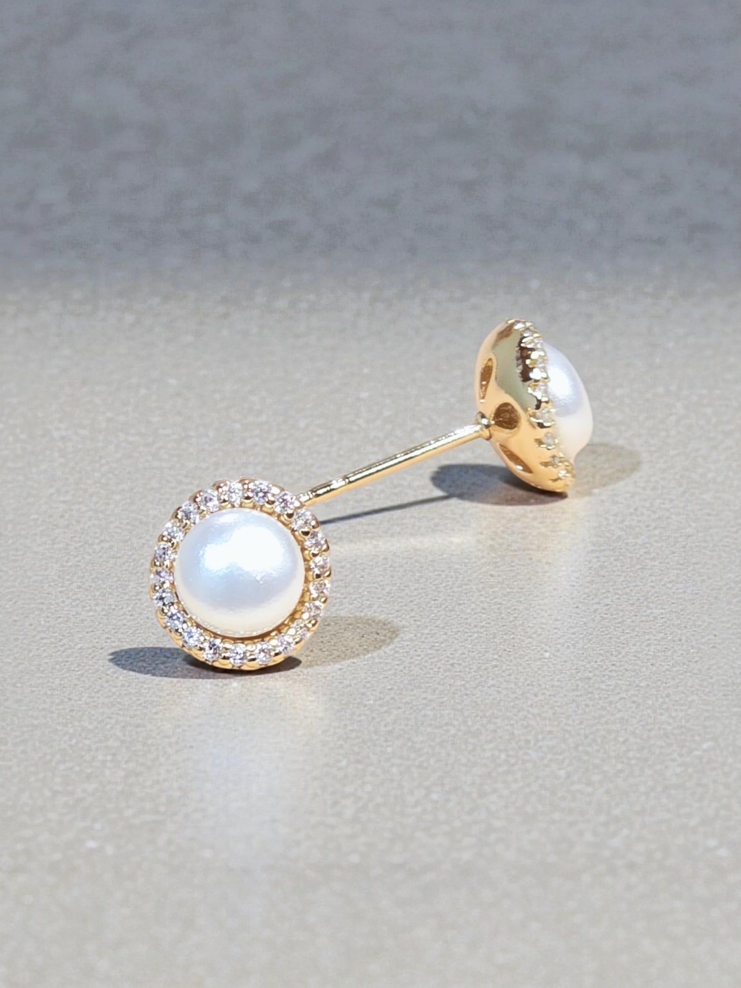ARETES TOPO PERLA