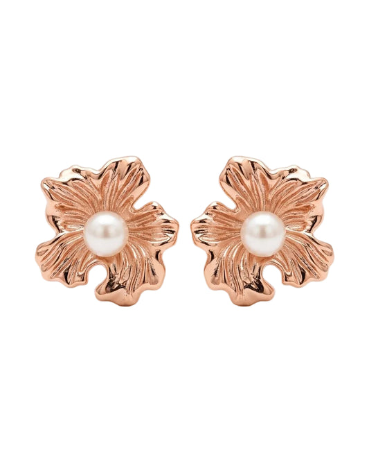 ARETES BLOSSOM EN ORO ROSA AMORISA