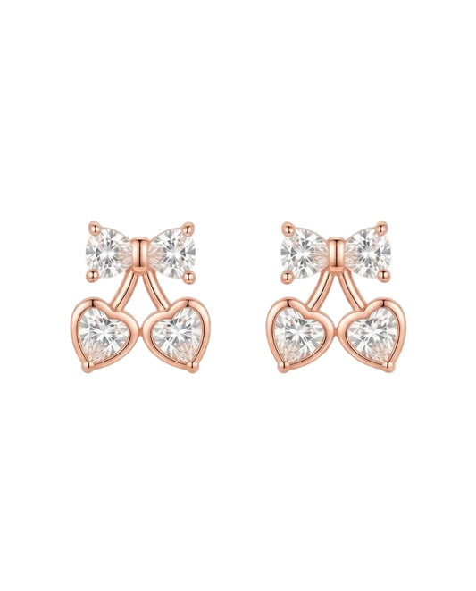 ARETES TOPO CEREZA