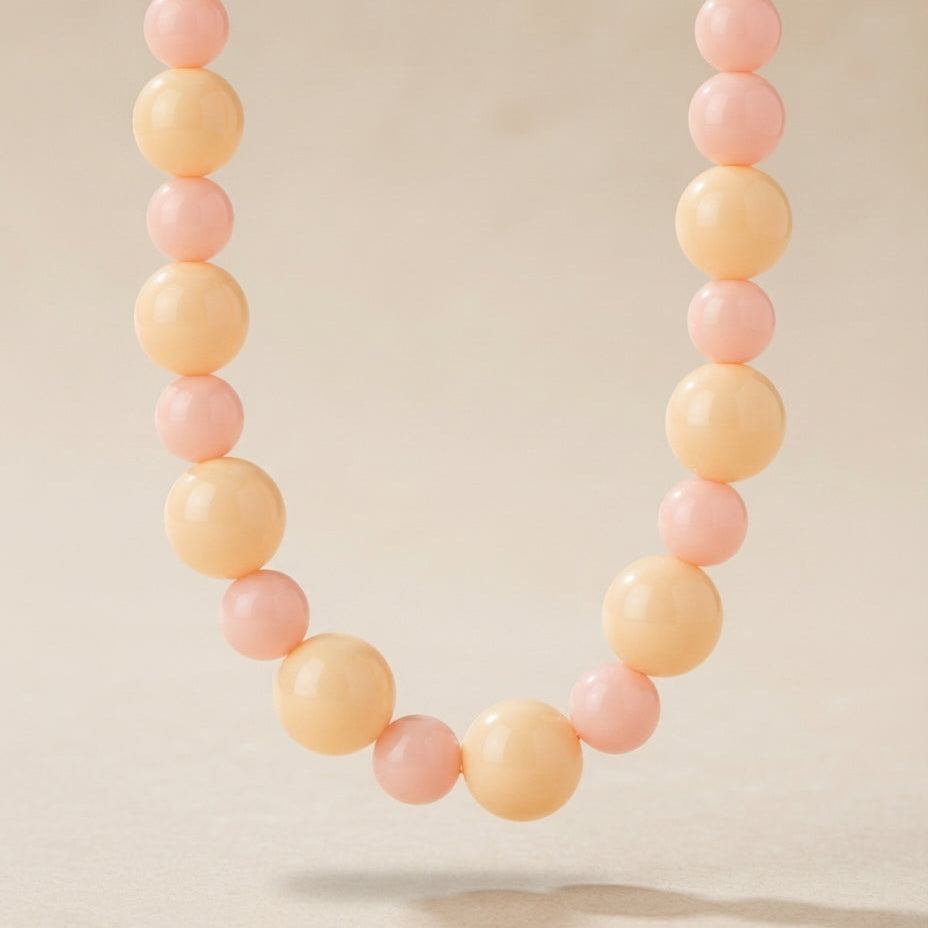 COLLAR BICOLOR DURAZNO
