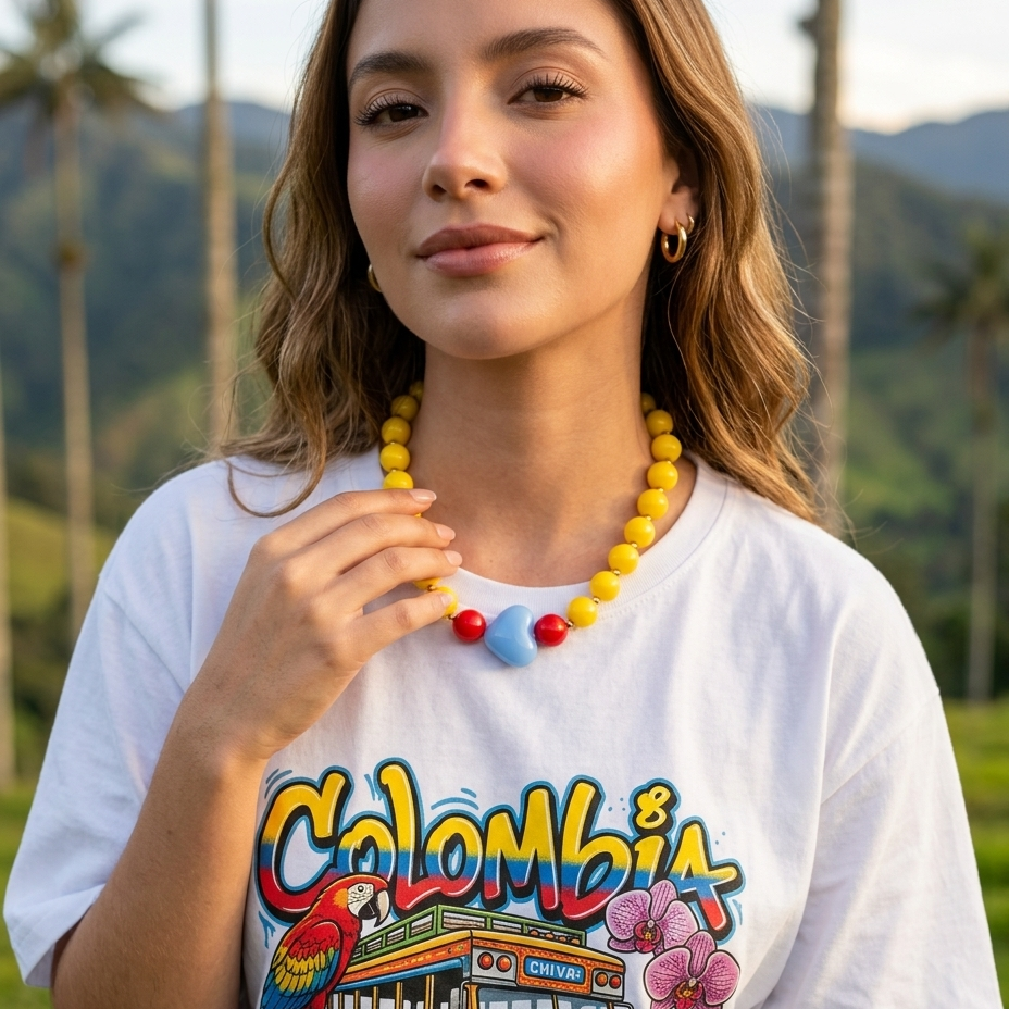 COLLAR COLOMBIA CORAZON
