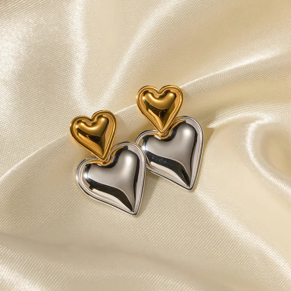 ARETES LOVE BICOLOR
