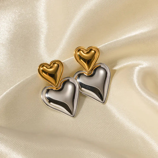 ARETES LOVE BICOLOR