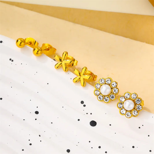 SET ARETES MINIMALISTA