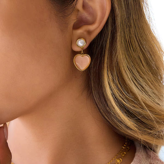 ARETES LOVE PINK