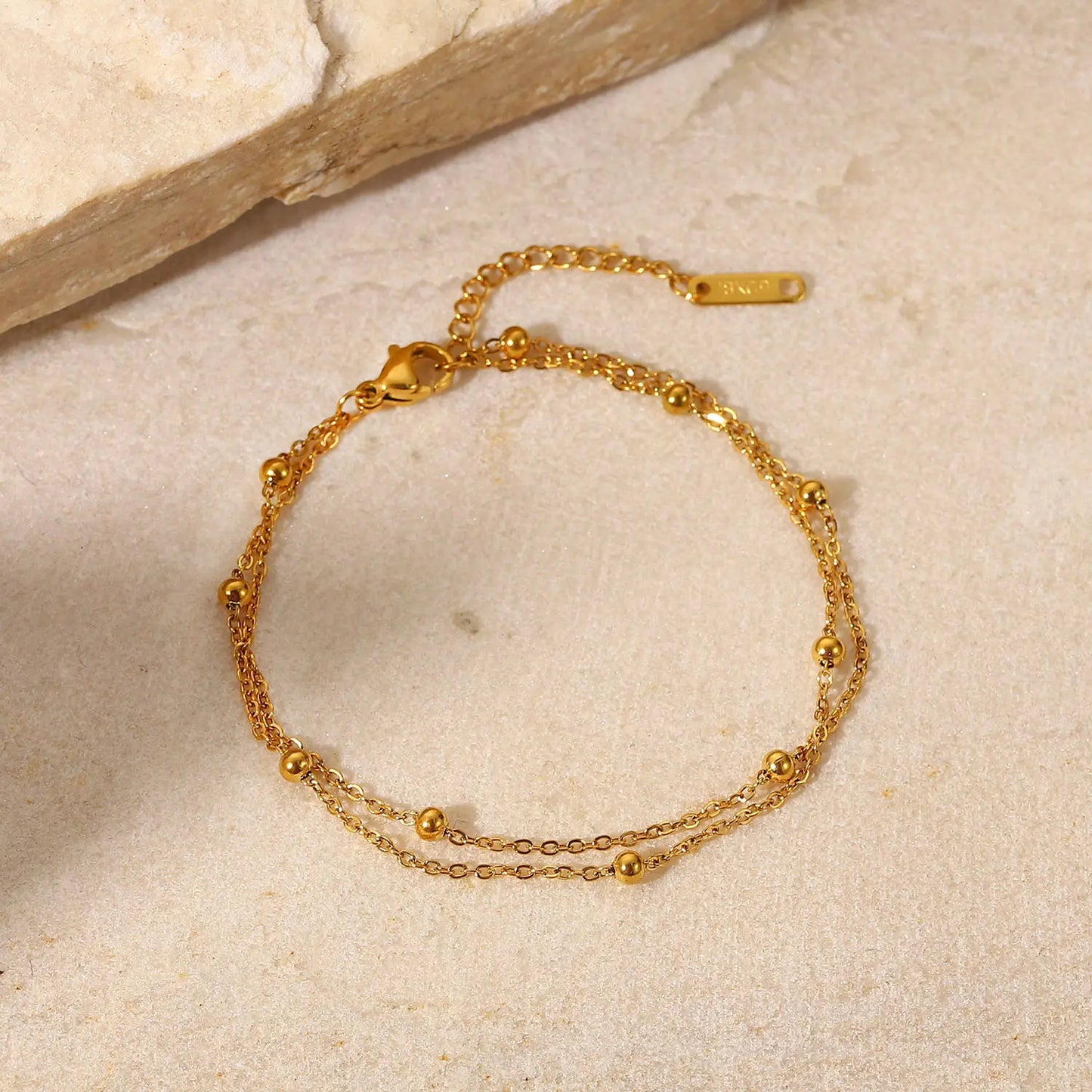 PULSERA DE CUENTAS DOBLE