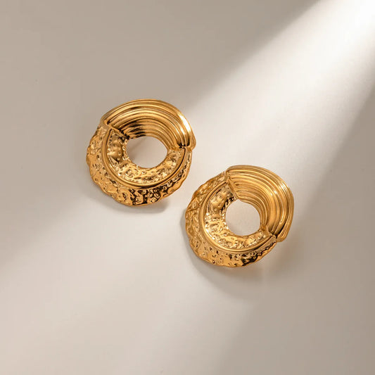 ARETES ESTILO MARTILLADO