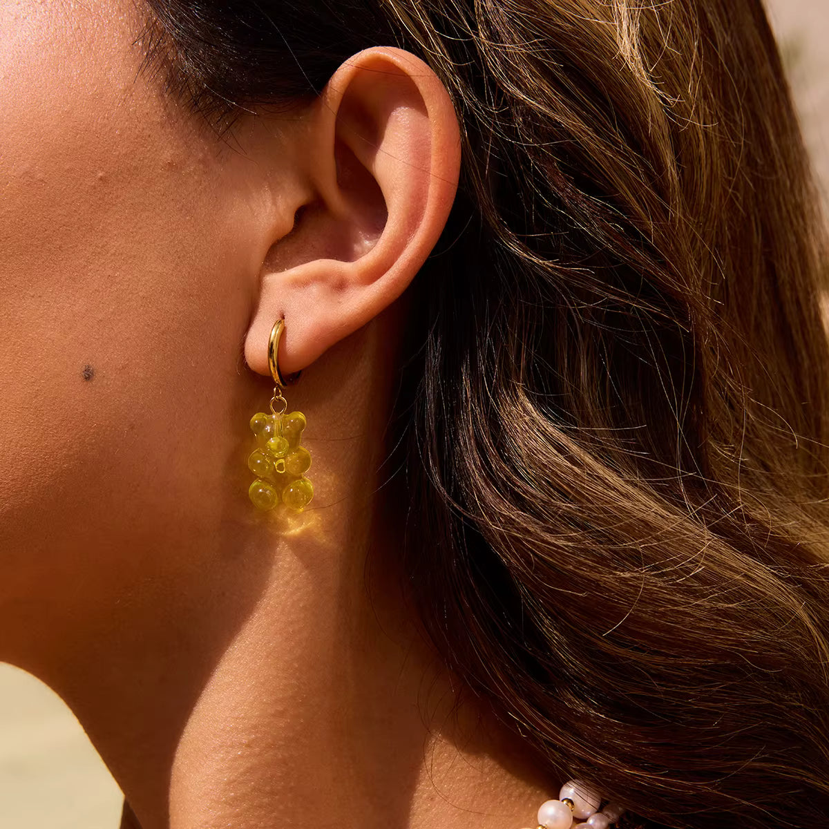 ARETES OSITOS ACRILICOS