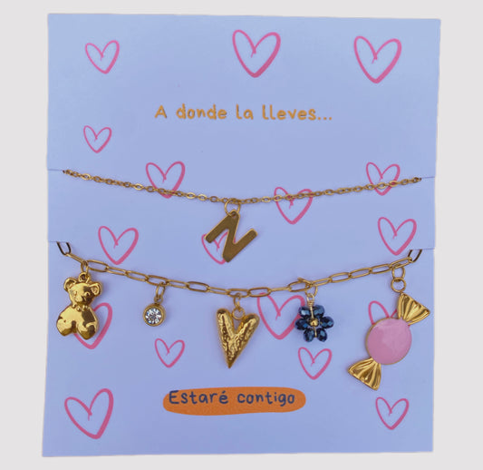 SET PULSERA DULCE AMOR