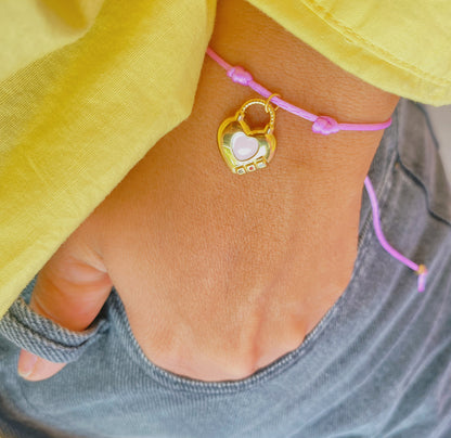 PULSERA CANDADO ROSA