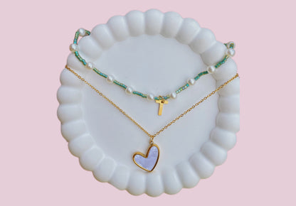 SET COLLAR PERLA LOVE