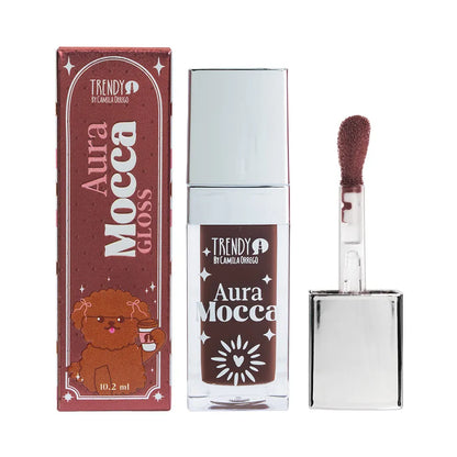 Brillo Aura Mocca Trendy Gloss en Tonos Café y Efecto Mentolado - Amorisa Accesorios
