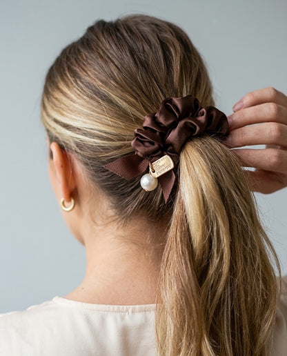 Set de moñas para el cabello mujer seda 