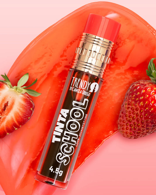 inta para Labios School Trendy Tono Rojizo Larga Duración - Amorisa Accesorios e Importaciones