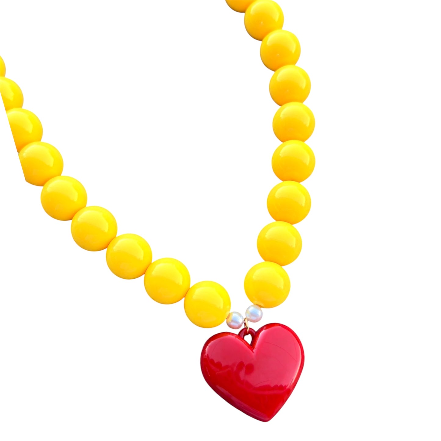 COLLAR ABACO LOVE AMARILLO