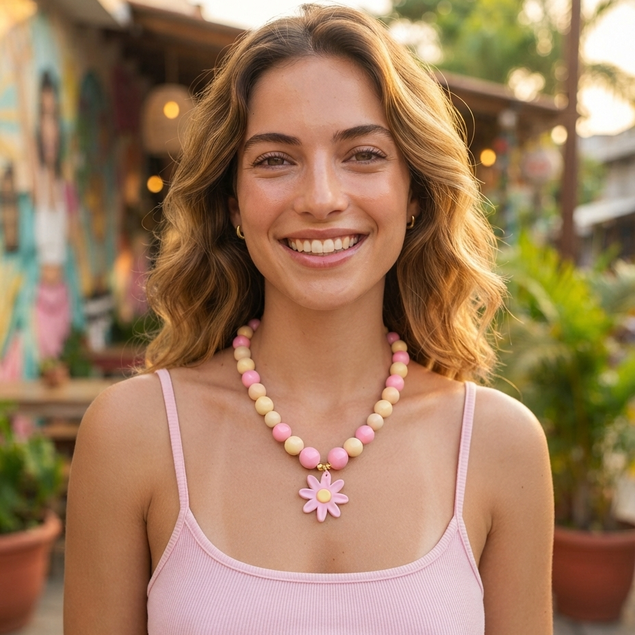 collar pink abaco