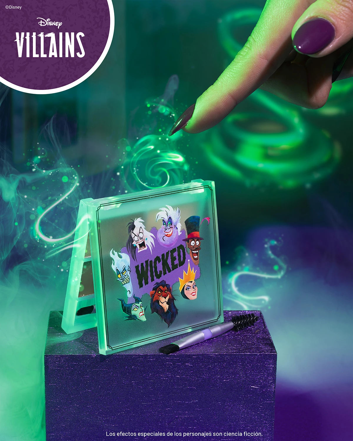 Kit de Sombras para Cejas Villanos Disney Trendy con Betún e Iluminador - Amorisa Accesorios