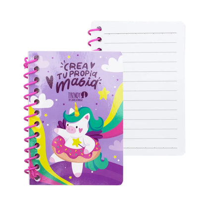 KIT DE MAQUILLAJE PARA NIÑAS MAGIA TRENDY - CON LIBRETA