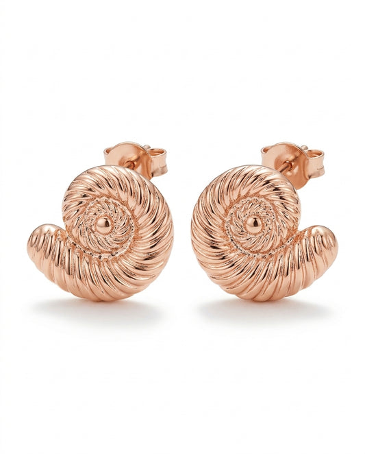 topo espiral en oro rosa